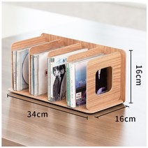 원목 CD DVD 꽂이 정리 장식장 미니 수납장 선반 조립식 스탠드 거치대, 오크