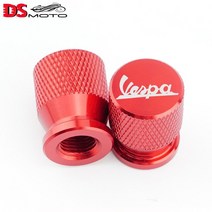바이크 오토바이 휠 타이어 밸브 스템 캡 커버 Piaggio Vespa Primavera 150 SPRINT GTS 300 ie LXV 125 200 액세서리, 02 Red