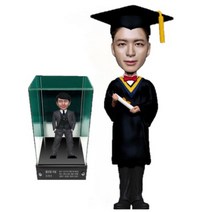 아바타피규어 주문제작 실사 학생 피규어 졸업 졸업패 진학 진학패 트로피 감사 감사패 기념 기념패 축하 축하패 공로 공로패 선물, 1번- 남자 졸업복