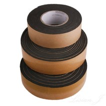 EVA 단면 스폰지테이프 흑색 폭 25mm 두께선택 마찰방지 소음방지 완충테이프, 두께2mm