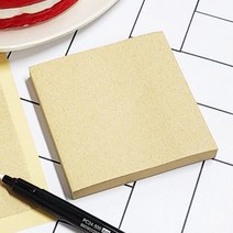 크라프트 포스트잇 떡메모지 부착 점착 접착메모지