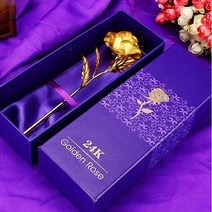 윙윙쇼핑 24K 금 골드 꽃 로즈 장미 카네이션 선물 여친 어머님 발렌타인데이 패션 기념일 황금 고백 소품 트랜드 100일 1주년 결혼 여성 도금 합금 축하 청혼 장식 수집