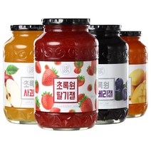 초록원 딸기잼 블루베리잼 사과잼 파인애플망고잼 1kg+1kg, 사과잼1kg, 딸기잼1kg