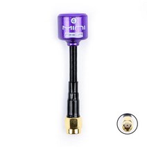 블랙쉽 롤리팝 4 RHCP 안테나 고이득 FPV 송신기/수신기 RC 레이싱용 SMA/RP-SMA/MMCX/UFL 5.8G 2.8Dbi, [14] Purple RP SMA