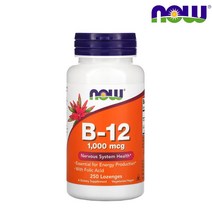 나우푸드 비타민B12 1000mcg 캔디 250개 엽산 시아노코발라민 함유, 1개, 기본