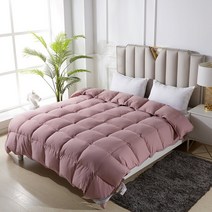 오리털이불 겨울이불 호텔이불Mercury Home Textiles 공식 플래그십 스토어 정품 다운 이불 95 화이트 구스 다운 겨울 이불 두꺼운 이불 코어 이불 오리 다운 이불, 180x220cm 두께의 겨울 이불 2100g, 단팥소