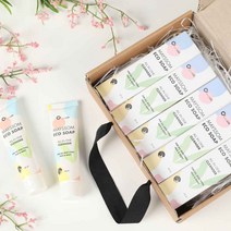 예쁜 천연 비누 감사 답례품 친환경 포장 선물 박스 세트 메이썸 에코솝 60ml X 5개, 상세페이지 참조, 상세페이지 참조
