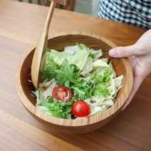 레인트리 원목 보울 대 샐러드볼 나무볼, 레인트리 보울 대, 1개