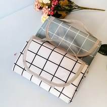 로미즈 방수 피크닉 돗자리 휴대용 감성 대형 매트 S, 03.민트체크