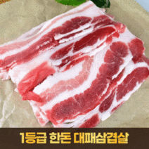 1등급 한돈 대패 삼겹살 냉동 진공포장 300g 원주치악산 국산 100%, 단품