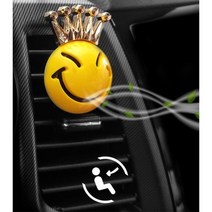 프랑스 향료 선물용 차량 스마일 방향제 송풍구방향제 차악세사리, 킹익살 차량 송풍구용 방향, 멀베리