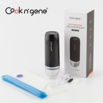 쿡엔진 가정용 진공포장기 진공기 음식압축기 무선 수비드, 쿡엔진 진공포장기 + 중형진공팩(15pcs)