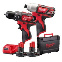 밀워키 M12 BPP2B-602X 충전 임팩/해머드릴 콤보세트, 1개