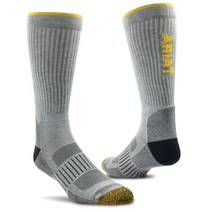 ARIAT승마양말 부츠양말-High Performance Tek Sock, M(245mm~275mm), 그레이