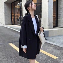 티티웍스 여성용 오버핏 캐주얼 정장 자켓