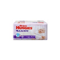 하기스 NEW 맥스드라이 밴드형 기저귀 남녀공용 소형 2단계(4~8kg), 52매
