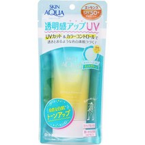 로토 제약 SKIN AQUA 스킨 아쿠아 톤업 UV 에센스 민트그린 80g [선크림 얼굴·바디용], 단일