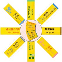 포맥스 분리수거 표지판 플라스틱안내판 분리수거표지판재활용문구, (음식물쓰레기)