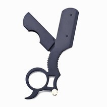 링홀더 바버샵 일자 클래식 면도기, 링면도기_GS0600179B_실버