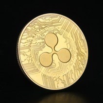 1pc 골드 실버 도금 리플 코인 xrp 암호화 기념 리플 xrp 수집가 코인 공예 기념품 선물 아트 컬렉션, 금