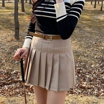 투엘라웨어 그린 플리츠 골프 여성 스커트 6컬러