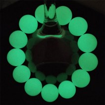 차량용염주 108염주 불교묵주 자연석 빛나는 어둠 속에서 빛나는 경전 매력 팔찌 여성용 요가 기도 보석, 16mm 그린