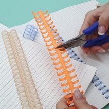 셀프제본 루즈링 클릭링 컬러 12mm 칼 스프링, 상세페이지 참조