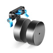 Neewer 알루미늄 밸런싱 숄더 마운트 리그 스태빌라이저 탈착식 카운터 웨이트 15mm 로드 적합(블루 + 검정색)