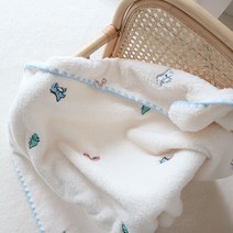 아기극세사블랭킷 슬로우고 다이노 극세사 블랭킷 (이니셜 선택) 아기침구