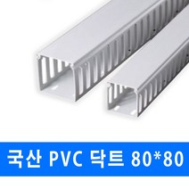 남양 케이엠 PVC 닥트 전선관정리 80x80 (15575) 2개, PVC닥트_15575_80x80_1M_2개
