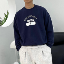 남자 크롭 맨투맨 키작은남자 맨투맨 남녀공용 커플룩 봄 쭈리크롭맨투맨