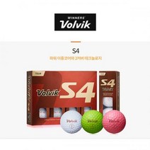 Volvik 볼빅 골프공 S4 4피스 / 골프타임, 색상 : 라임그린