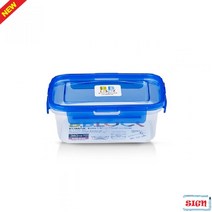 플라스틱밀폐용기 직1호 (블루) 136x98x55mm 360ml 칸칸이용기 생분해성용기 투명용기 냉장고정리용기 플라스틱밀폐용기 환경호로몬걱정없는 반찬통 칸막이용기