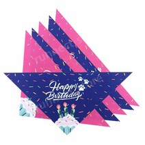 생일 축하 예쁜 강아지 고양이 개 턱받이 두건 넥타이 하네스 케이프 스카프 반다나 아이스, 45x45x65cm, 3