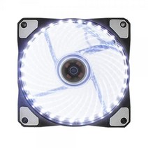 [유커머스] 화이트 33 LED 120mm 쿨링팬 컴퓨터 저소음 케이스 튜닝 쿨러 [시스템쿨러/120mm]