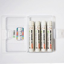 멀티 드림 초크 홀더(원형&육각공용) - 물크레용칠판 물크레용 그린칠판교구 분필홀더 초크홀, 세트(홀더4개+케이스), 1세트