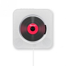 KECAG 벽걸이 CD플레이어 블루투스 USB AUX, 블랙, KECEG