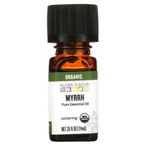 아우라카시아 순수 에센셜 오일 유기농 몰약 7.4ml(0.25fl oz)