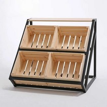 슈퍼마켓 과일 테이블 디저트 상업용 플레이트 상자, 단일 + 프레임 4개  A