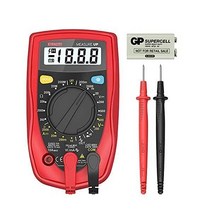 Etekcity Digital Multimeter AC DC Voltmeter Amp Volt Ohm Current Meter Electrical Voltage Outlet Cir, Red_Basic Model