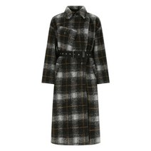이자벨마랑 [명품]이자벨마랑 22FW LAURIE 더블 브레스트 체크 코트 차콜 ..