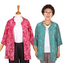 프릴인견블라우스 중년여성여름블라우스 할머니인견티