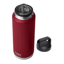 YETI 램블러 1 360.4ml(46 온스) 병 진공 단열 스테인리스 스틸 처그 캡 포함 알파인 옐로우, Harvest Red