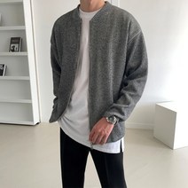 치트키 / 남자 메타 옆트임 니트 집업
