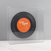 인테리어 레코드 LP 판 모형 오브제 전시 진열 소품 스튜디오 연극 모델하우스 집꾸미기, 오렌지 라지 30X7X30cm