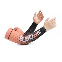 여름 자외선 차단 아이스 슬리브 아웃도어 라이딩 아암 프린트 패션 라이딩 자외선 차단 체크 아웃도어 슬리브, 스포츠 오렌지