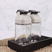 오메가키친 시노글라스 원터치 양념병 2p 식탁용 양념통, 02)원터치양념병2p (80ml)