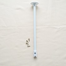 드림아트 휘어지는 라운드레일(대)용 지지대 (30 45 60Cm), 화이트 라운드레일(대) 지지대