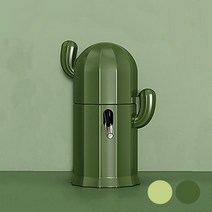 타핏 선인장 급수기 거치대 햄스터 급수기, 라이트 그린