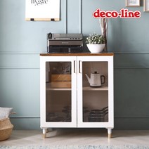 [데코라인] 코넬 르네 800 골드 진열장 유리 장식장 DGJ045, 색상:그레이 / 상판 색상:빈티지